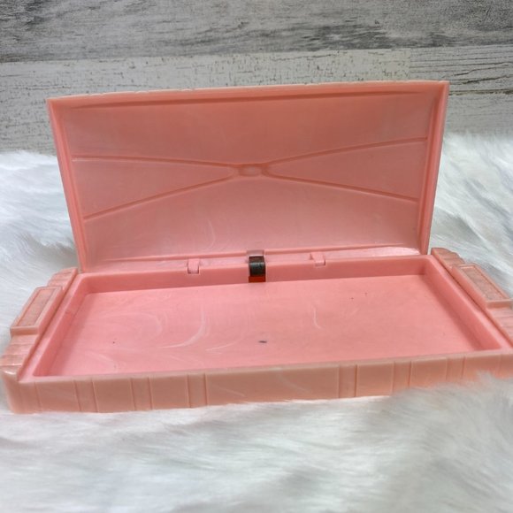 Vintage Mid-Century Modern Pink Marble Pearl Box - Picture 9 of 9